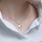 Leeyee S925 Twist Round Star Pendant Clavicle necklace for Women Girls Custom Size Jewelry