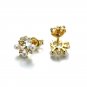Leeyee S925 Sliver Vintage Fresh Water Pearl Crystal Stud Earring for Women Girls Gift Jewelry