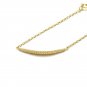 Leeyee 14K Gold Plated S925 Cubic Zirconia Smile Bracelet for Women Girls Custom Size Jewelry