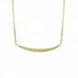 Leeyee S925 Sterling Sliver Crescent Moon Smile necklace for Women Girls Custom Size Jewelry