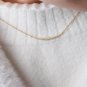 Leeyee S925 Sterling Sliver Crescent Moon Smile necklace for Women Girls Custom Size Jewelry