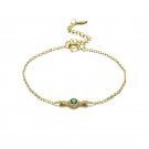 Leeyee 14K Gold Plated S925 Green Nano Candy Bracelet for Women Girls Custom Size Jewelry