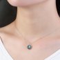 Leeyee 14K Gold Plated S925 Full Moon Labradorite Pendant for Women Girls Jewelry