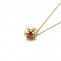Leeyee S925 Silver Ruby Red Corundum Loving Heart Pendant necklace for Women Jewelry Gift