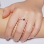 Leeyee S925 Silver 14K Rose Gold Plated Nature Gem Stone Water Drop Ring Hand Ornament