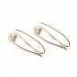 Leeyee Simple Fresh Water Pearl Stud Earring S925 Sliver Ear Ornament for Women Girls Gift Jewelry