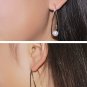 Leeyee Simple Fresh Water Pearl Stud Earring S925 Sliver Ear Ornament for Women Girls Gift Jewelry