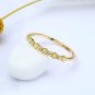Leeyee 14K Gold Plated S925 Gem Stone Ring for Women Girls Custom Size Jewelry