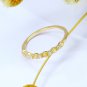 Leeyee 14K Gold Plated S925 Gem Stone Ring for Women Girls Custom Size Jewelry