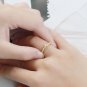 Leeyee S925 Sliver 14K Gold Plated Women's Barogue Embossment Finger Ring Jewelry