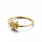 Leeyee S925 Sliver 14K Gold Plated Lovely Owl Finger Ring Simple Hand Ornaments Free Shipping