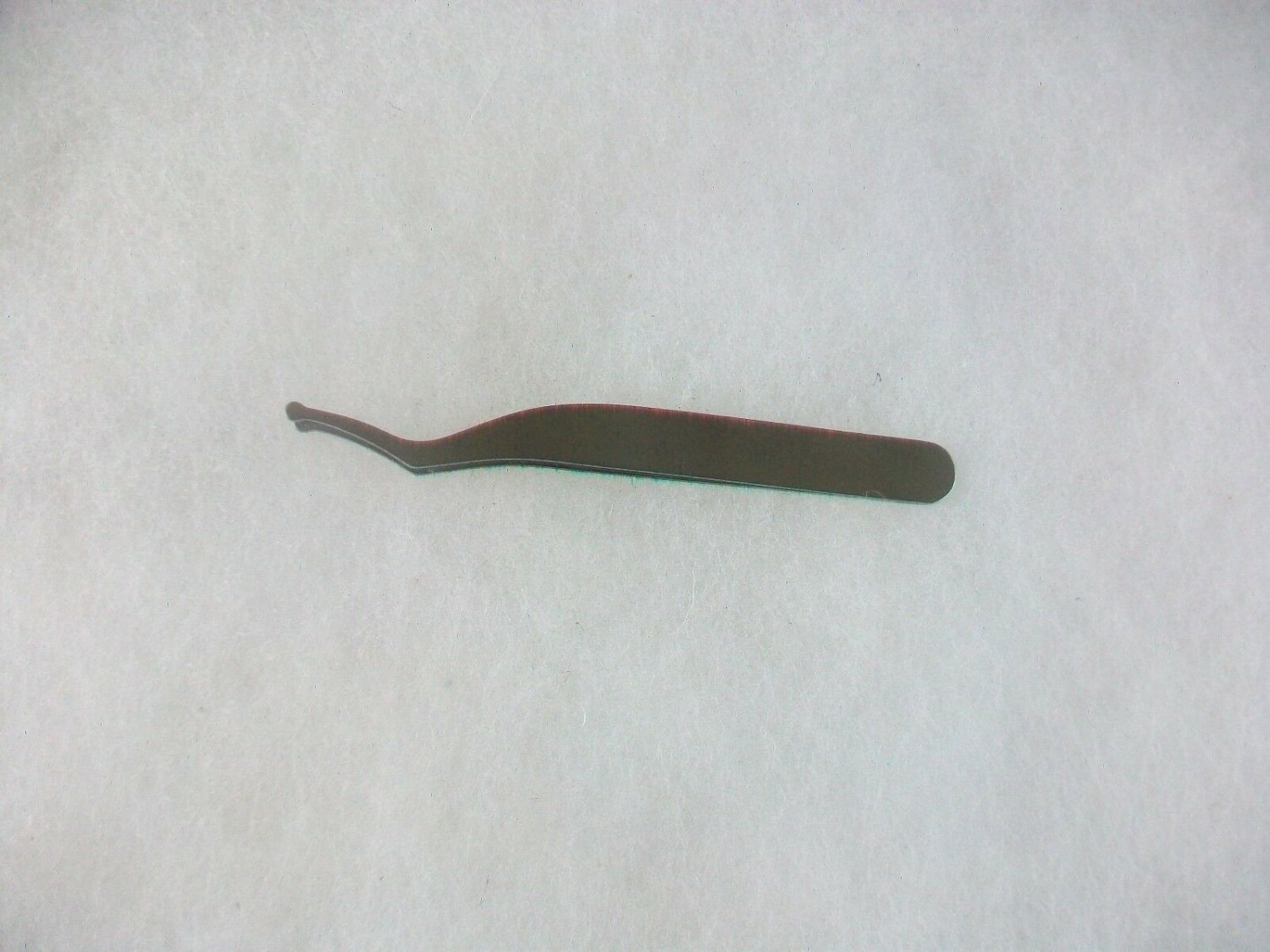 Curved Rounded Smooth Blunt Tips Tweezers Stainless Steel 3 1/2"