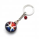 Pisces Horoscope Zodiac Signs Glass Dome Keychains VTK0025