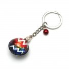 Aquarius Horoscope Zodiac Signs Glass Dome Keychains VTK0027