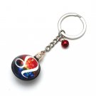 Leo Horoscope Zodiac Signs Glass Dome Keychains VTK0033
