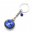 Sagittarius Horoscope Zodiac Signs Glass Dome Keychains VTK0022B