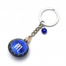 Gemini Horoscope Zodiac Signs Glass Dome Keychains VTK0016B