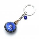 Capricorn Horoscope Zodiac Signs Glass Dome Keychains VTK0015B