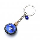 Aries Horoscope Zodiac Signs Glass Dome Keychains VTK0014B