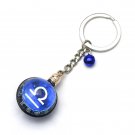 Libra Horoscope Zodiac Signs Glass Dome Keychains VTK0013B