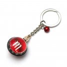 Scorpio Horoscope Zodiac Signs Glass Dome Keychains VTK0016R