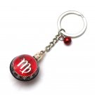 Virgo Horoscope Zodiac Signs Glass Dome Keychains VTK0019R