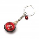 Leo Horoscope Zodiac Signs Glass Dome Keychains VTK0023R