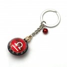 Libra Horoscope Zodiac Signs Glass Dome Keychains VTK0013R