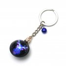 Capricorn Horoscope Zodiac Signs Glass Dome Keychains VTK0088