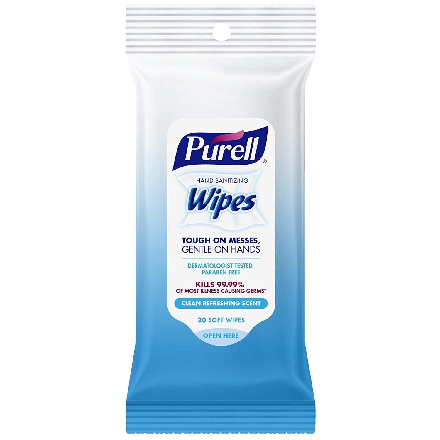 PURELL Disinfectant Wipes Travel Pack (20 wipes per pack)