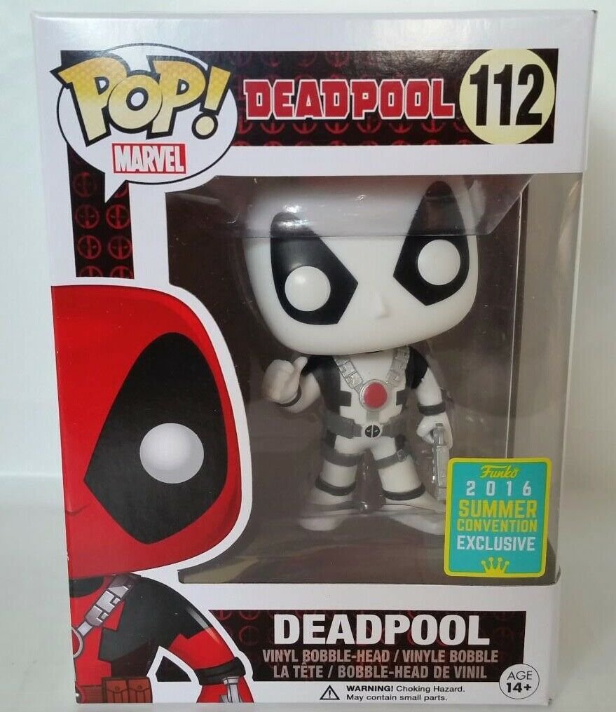 Funko Pop Deadpool White Thumbs Up SDCC 2016 Summer Convention Exclusive Figure