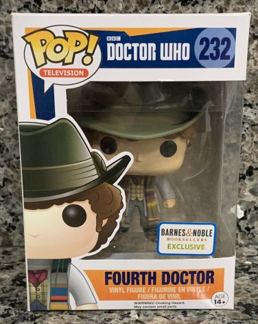 FUNKO POP DOCTOR WHO 232 FOURTH DOCTOR BARNES NOBLE EXCLUSIVE