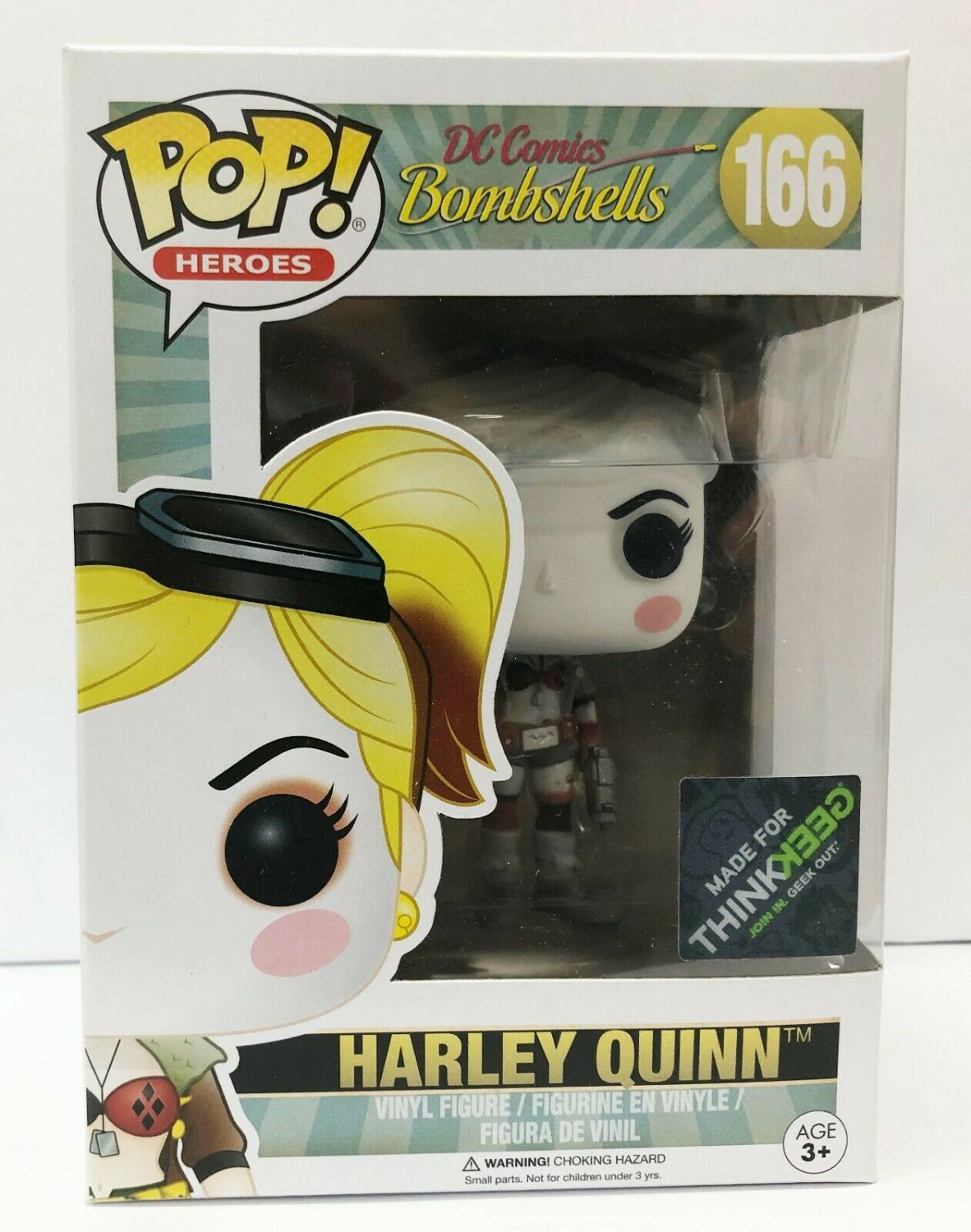 Funko POP! Heroes #166 DC Comics Bombshells Harley Quinn Think Geek Exclusive