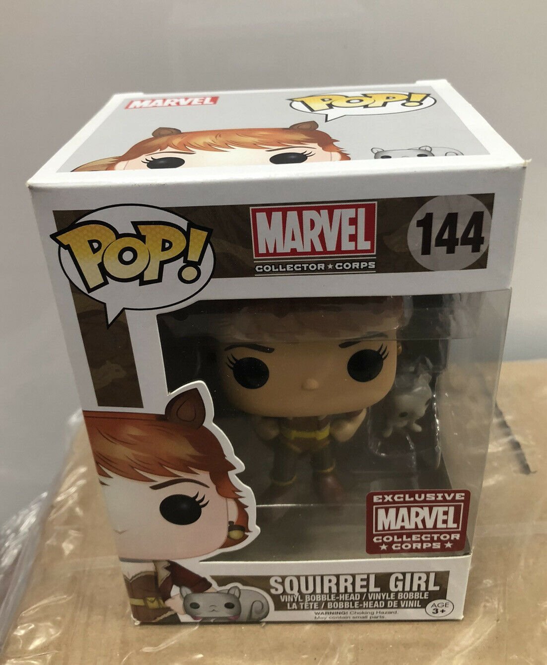 FUNKO POP Vinyl Figure Marvel Collector Corps Exclusive Squirrel Girl 144 NEW!