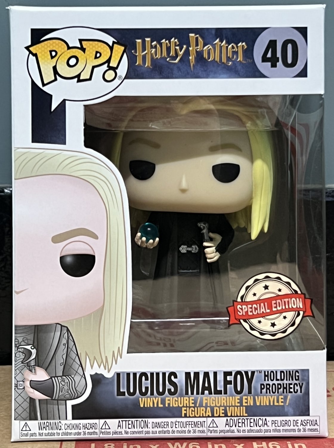 Funko Pop Harry Potter Lucius Malfoy Holding Prophecy 40