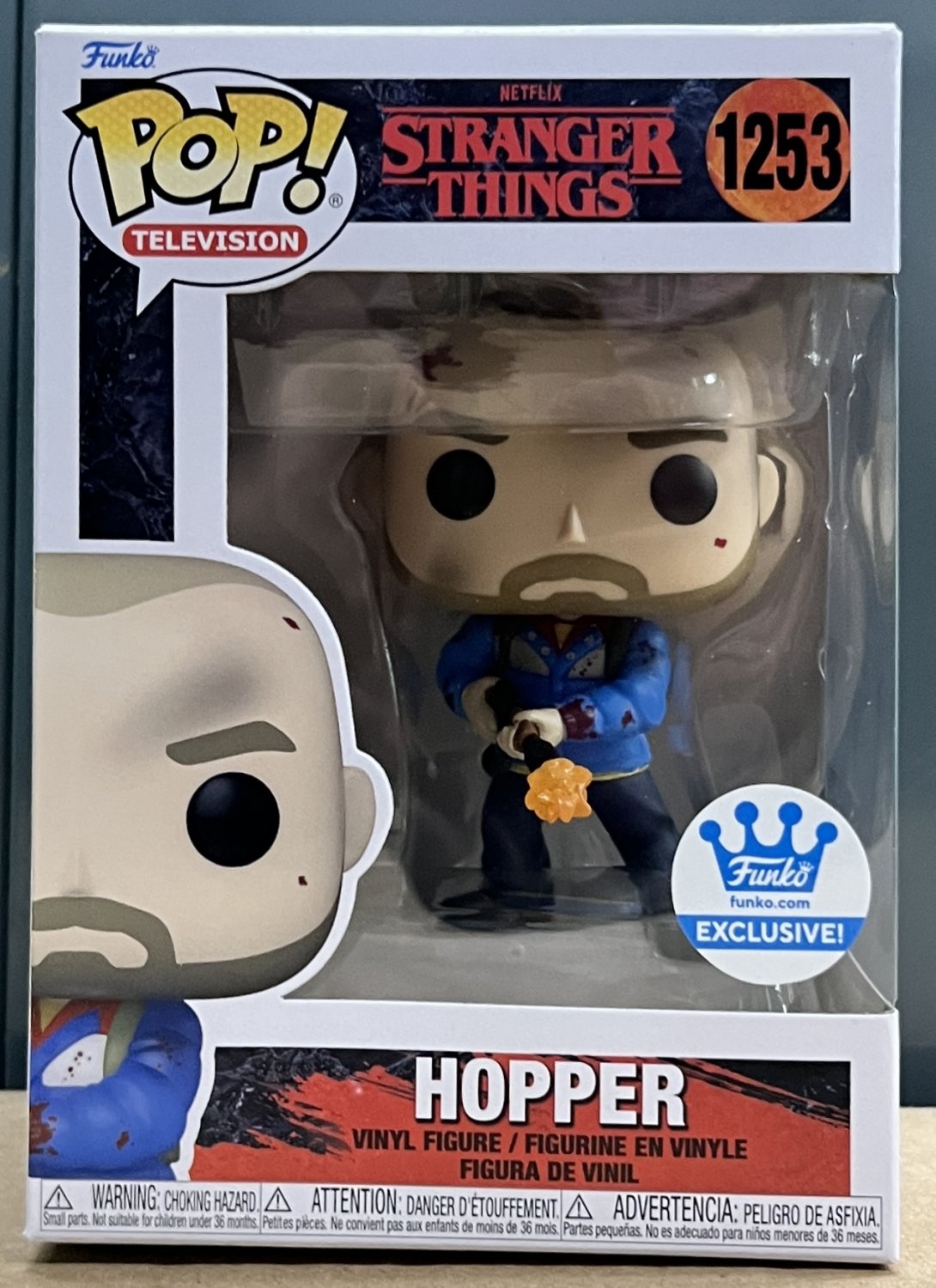 Funko Pop Stranger Things Hopper 1253 Exclusive