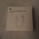 Genuine OEM Apple Lightning to 3.5 mm Headphone jack Adapter iPhone X 8 7 Plus