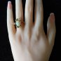 Opal Sapphire Ring-14k Gold Ring-Opal Jewelry-Sapphire Jewelry-Statement Ring