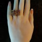 Spinner Ring-14k Gold Ring-Amethyst Ring-Citrine Ring-Motion Ring SZ 6.75