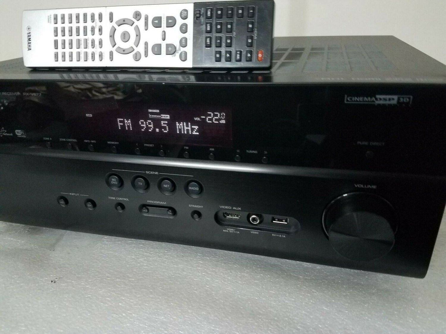 ⭐Yamaha 7.2Ch AM/FM 4K Network HDMI(5in/1out) Home Theater Receiver Amp RXV677⭐
