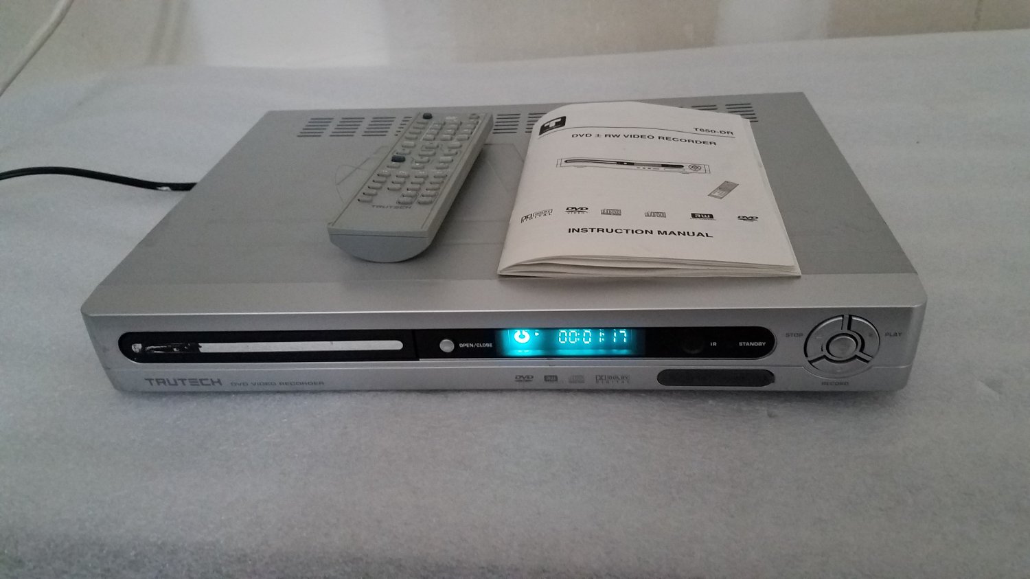 ⭐Trutech DVD Player DVD Recorder w/ Remote and User Manual T650-DR⭐