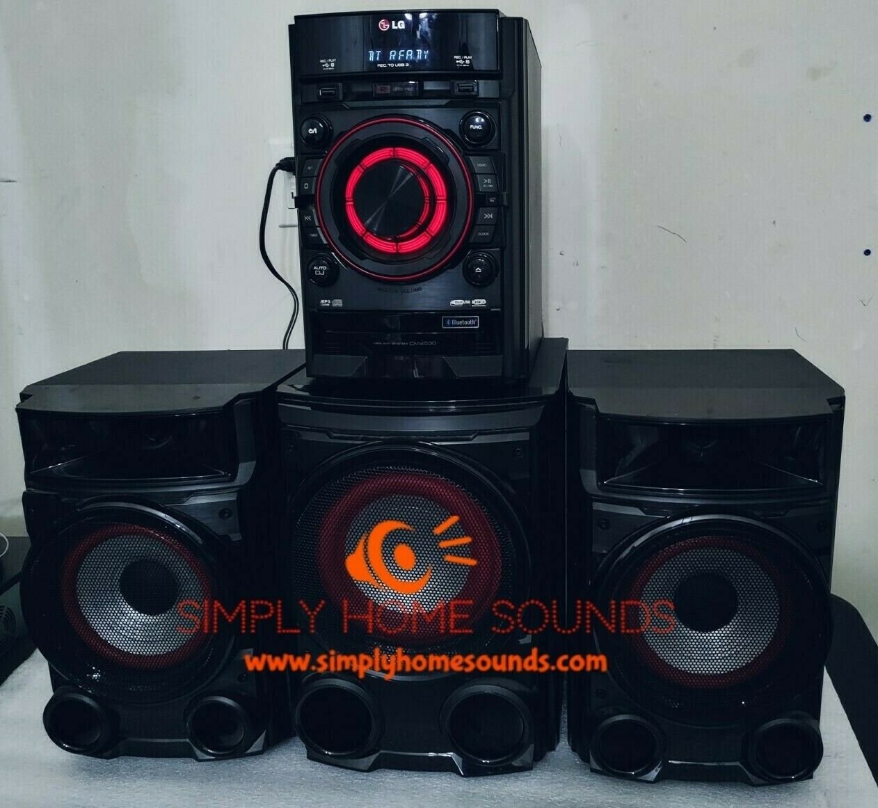 ⭐LG CD AM/FM Aux Bluetooth Record to USB Bass Home Hi-Fi Audio Receiver ...