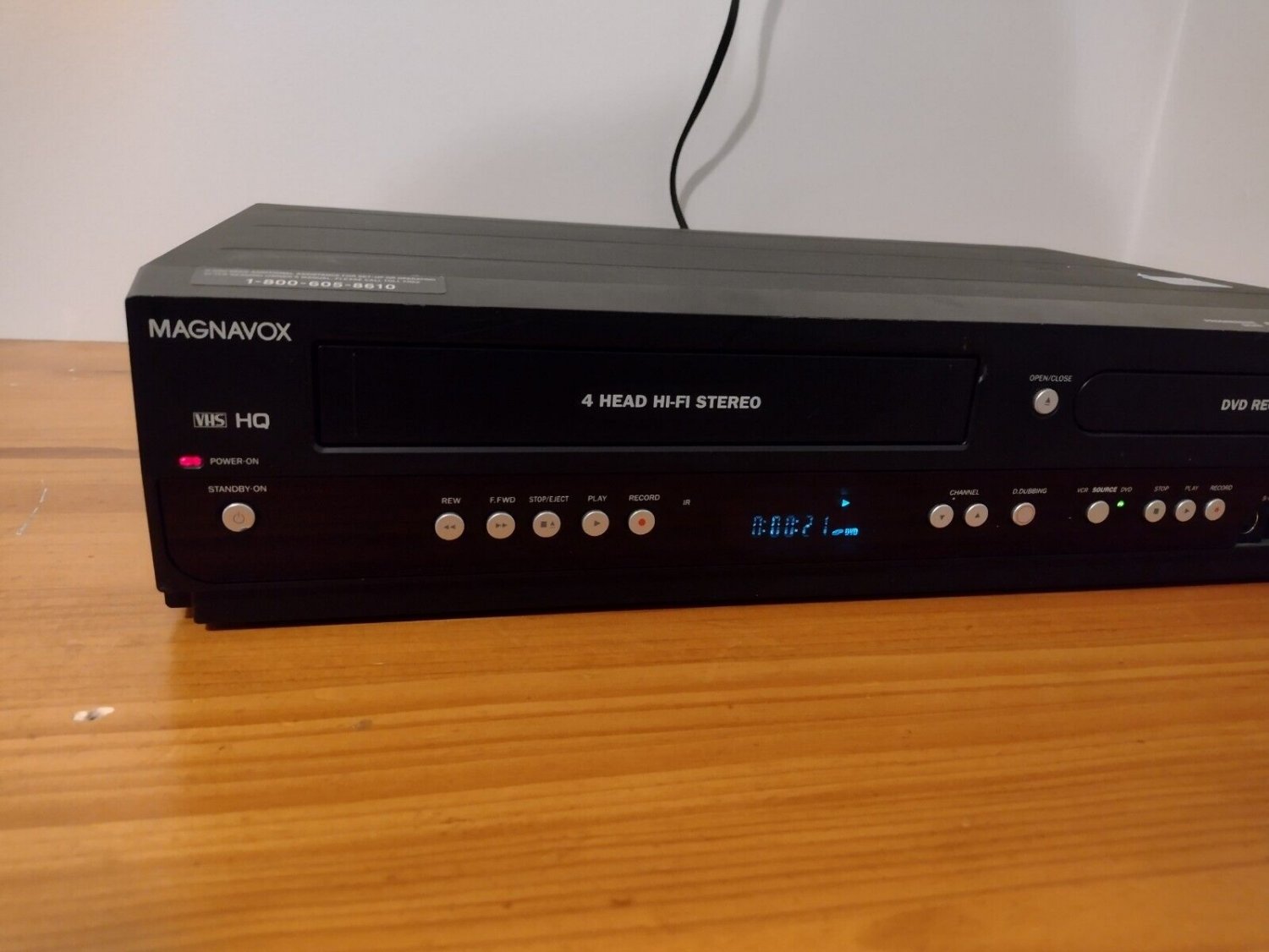 ⭐Magnavox VCR VHS /DVD Recorder Combo VHS to DVD Dubbing ZV450MW8A⭐