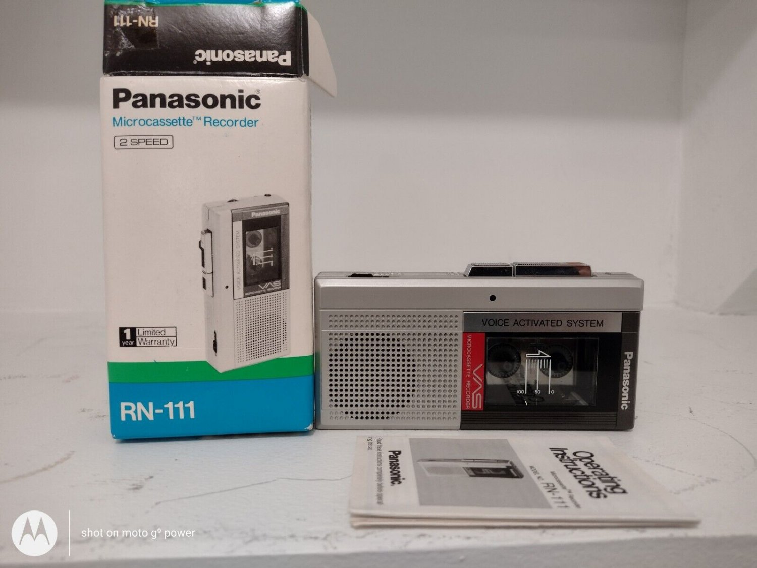 ⭐Panasonic Microcassette Recorder Voice Activated Handheld Tape Record