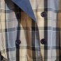 Barbour Women Tartar Trench Coat Jacket Dress Double Face