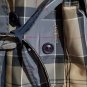 Barbour Women Tartar Trench Coat Jacket Dress Double Face