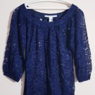 Diane Von Furstenberg Lace Blouse Dark Blue