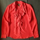 Lauren Ralph Lauren red silk shirt