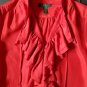 Lauren Ralph Lauren red silk shirt