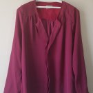 Closed silk red blouse